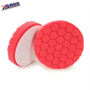 2024 High Quality Car Wax Sponge Polishing Pads Buffer Car Wave red Foam Pad Applicator Pads