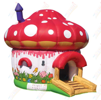 Château gonflable Zhenmei pour enfants, en forme de tente champignon, en tissu Oxford 300D, facile à installer, idéal pour la publicité