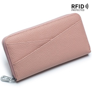 Women RFID Clutch <b>Wallet</b> Fashion Leather Long Purse <b>Ladies</b> Cell Phone <b>Wallets</b> Genuine Leather Clutch Card <b>Wallet</b> - Product Image 4