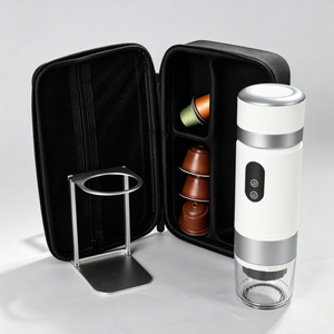 New Arrival 20 Bar Portable Mini Espresso Maker 3 in 1 LED Display Brew System 20 Bar Portable <b>Coffee</b> Maker With Travel Bag - Product Image 2