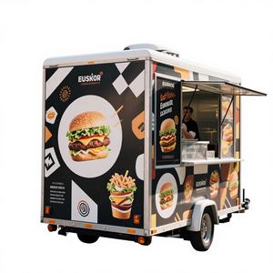 Remorque alimentaire remorquable OEM ODM 2025 avec machine à crème glacée, construction en fibre de verre/aluminium, conception personnalisée pour les snacks et la restauration rapide - Product Image 1