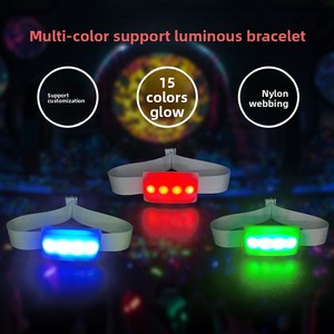 Uzaktan Kumandalı LED Bileklik Programlanabilir <span class=keywords><strong>2</strong></span> LED Özelleştirilmiş Logolu Bilezik Parti Konser Aydınlatma Bandı - Product Image 4