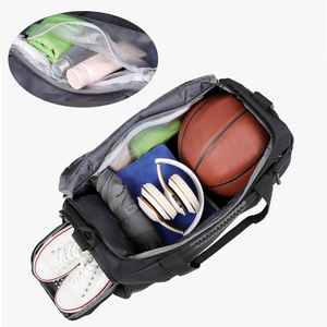Logotipo personalizado de gran capacidad, portátil, multifuncional, Camping, impermeable, gimnasio, deportes, bolsa de lona, viaje, gimnasio al aire libre, bolsa de Fitness - Product Image 4