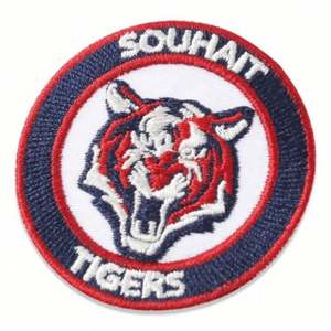 Custom Embroidered Patches for Hat Iron on Embroidery Patches for Clothing <b>Hook</b> and Loop Backing Woven Patch - Product Image 5