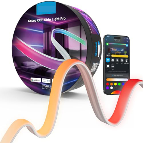 Smart LED Strip Lights Wifi-Controlled Lamp LED Strip Lights for Cabinet TV Bed Gaming Desk Smart LED Lights for Bedroom