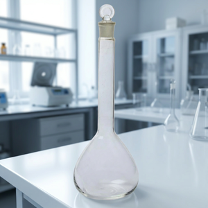 Fiole en verre à col long, à bouche ébréchée, en borosilicate, équipement de laboratoire chimique, 250 ml, résistante à la chaleur - Product Image 2