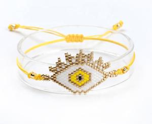 Moyamiya bunt Miyuki böse Augen-Armband ethnische Samenperlen handgewebt türkisches Pulsera mujer zubehör - Product Image 5