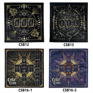 Nouvelle nappe de Tarot velours épaissi 63*63CM croix celtique Tarot carte tissu lecture Cabot Tarot nappe - Product Image 6
