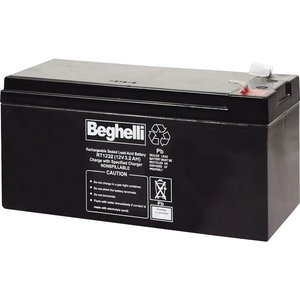 Batteria al Piombo Sigillata Ricaricabile Beghelli 12V 3.2Ah Antigoccia per Alimentazione di Backup - Product Image 1