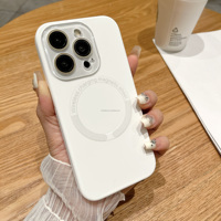 Coque de téléphone en silicone liquide magnétique populaire Jelly Silicone Cover Girls Compatible pour iPhone 17 16Pro Max 17 1615 Pro Max