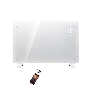 Supplier with timer wall mounted glass panel aluminum 2000W electric convector heater