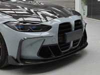 Kit carrosserie premium en fibre de carbone sèche style PK, garnitures décoratives de pare-chocs avant et de prises d'air avant pour BMW M3 G80 M4 G82 G83 (amélioration)