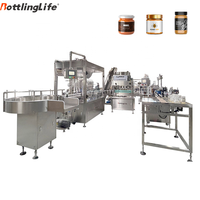 Machines de remplissage automatiques de miel personnalisées 250g, machine de remplissage et de bouchage de sauce moutarde et sauce bœuf avec contrôle par pompe à lobes