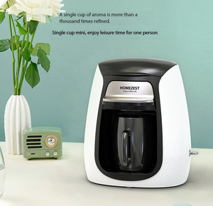 Machine à café expresso électrique avec <span class=keywords><strong>filtre</strong></span> amovible, mini cafetière à <span class=keywords><strong>filtre</strong></span> automatique portable avec tasse à café pour un usage domestique - Product Image 1