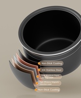 Cuisinière à riz électrique intelligente numérique 5L en gros, écologique, contrôle tactile, fonction multi-cuisson antiadhésive pour la maison et les camping-cars