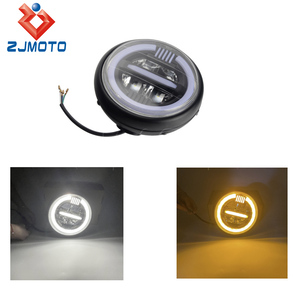Retro moto Retrofit LED Day Light fari anteriori universali adatti per <span class=keywords><strong>Victory</strong></span> Honda Kawasaki Yamaha Suzuki BMW - Product Image 6