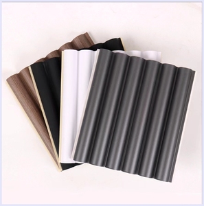 WPC Pola Gelombang Eco Wood Grilles Plafon Dinding Pelapis Dinding Latar Belakang Tembok Besar - Product Image 3