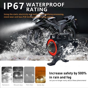 Feux auxiliaires à <span class=keywords><strong>LED</strong></span> Angel Eyes, feux à <span class=keywords><strong>LED</strong></span> pour <span class=keywords><strong>moto</strong></span>, mini phares U7, <span class=keywords><strong>12V</strong></span>, clignotants, <span class=keywords><strong>longue</strong></span> <span class=keywords><strong>portée</strong></span>, DRL, feux antibrouillard supplémentaires - Product Image 4