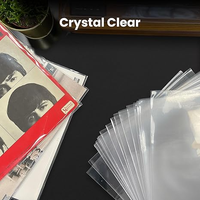 Protector de Discos de Vinilo Transparente de 12 Pulgadas, Plástico PP PET, Antipolvo, Libre de Ácidos, Antiestático, Funda Interior para LP