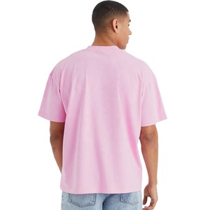 200-250 Gsm 100% coton hommes surdimensionné t-shirts col rond blanc t-shirts décontracté épais haute qualité t-shirt pour l'usine - Product Image 2