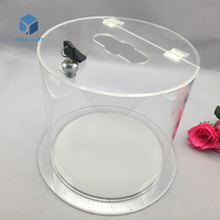 Présentoir rond articulé en acrylique personnalisé pour marque OEM, service de découpe sur mesure pour vitrine de bonbons et friandises