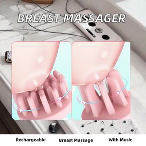 New Qingying Pink Fashion Rechargeable <b>Vibration</b> Breast Enhancement Machine Breast Massage Enhancer Vacuum Negative Massager - Product Image 2