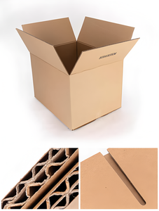 100 pezzi pronti <span class=keywords><strong>per</strong></span> la spedizione di cartone ondulato marrone forte in movimento scatole di spedizione in cartone ondulato senza LOGO - Product Image 2