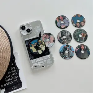 Trendy Mirror Phone Case Custom CD Stereo Rotating Record Protective Back Cover for iphone14ProMax iPhone 13