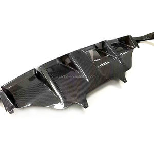 Alerón difusor de labio trasero de fibra de carbono/FRP compatible con <span class=keywords><strong>Porsche</strong></span> <span class=keywords><strong>Macan</strong></span> 2014 - 2018 con protector de parachoques de luz LED estilo de coche - Product Image 4