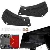 2 Piezas de Protectores de Manguera de Refrigerante de Fibra de Carbono para Tesla Model 3/Y, Protector Inferior de Tubería de Refrigerante del Chasis