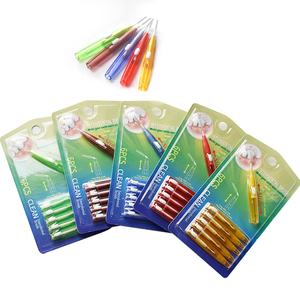Bretelle colorate di forma diversa spazzola spazzolino interdentale stuzzicadenti manico lungo spazzole interdentali - Product Image 2