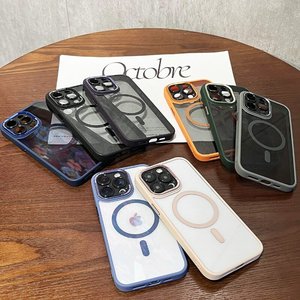 Funda de teléfono transparente con lente de Metal magnético de ojo de águila de <span class=keywords><strong>segunda</strong></span> generación para <span class=keywords><strong>iPhone</strong></span> 11 12 13 14 Pro Max Cell Cover - Product Image 1