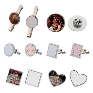 Kit Fai-da-Te per Badge Personalizzati con Stampa a Trasferimento Termico, Gemelli e Fermacravatta - Product Image 1