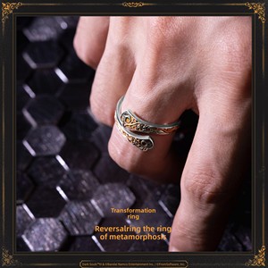 Boîte à bijoux Dark Souls III Tungsten Reversal Ring, bijoux de corps raffinés, emballage de bijoux, bijoux de corps tendance, argent 999 - Product Image 5
