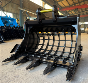 Godet de criblage robuste RSBM DX85 pour pelle Doosan 8 tonnes avec dents de roche - Product Image 4