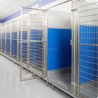 Nouvelle Grande Cage pour Chien de Luxe en Acier Inoxydable Solide et Respirant, Confortable pour l'Intérieur ou l'Extérieur