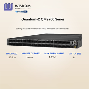 QM9701ควอนตัม-2 64พอร์ต ndr 400กิกะไบต์/วินาทีสวิตช์เครือข่ายที่มีการจัดการ InfiniBand 51.2 Tb/s 48VDC HPC Ai Data Center 1U - Product Image 1