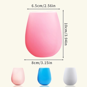 Bicchiere da vino in silicone flessibile approvato dalla FDA LEDUN: contenitore per bevande sicuro e resistente alle temperature - Product Image 5