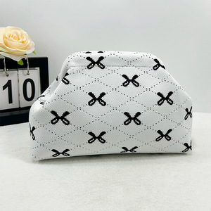 Borsa <span class=keywords><strong>Clutch</strong></span> da Donna in Tessuto Intrecciato, Borsa a Mano Grande Capacità, Borsa Cosmetica Portatile, <span class=keywords><strong>Pochette</strong></span> da Viaggio Versatile ed Elegante per Uso Quotidiano - Product Image 2