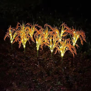 Lampada Solare da Giardino a LED a Forma di Fiore, Impermeabile, a Risparmio Energetico, con Attivazione Notturna Automatica e Picchetto per il Fissaggio al Terreno - Product Image 2