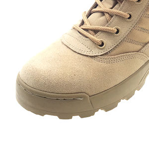 Botas Tácticas de Gamuza Beige TSB09 para Desierto con Suela de Goma, Ligeras, con Cremallera Lateral y Protector de Cremallera para un Poner y Quitar Rápido - Product Image 4