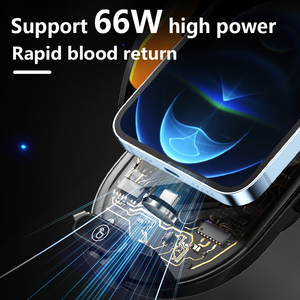 Mới sạc nhanh 66W người giữ xe cảm biến tự động điện thoại di động sạc không dây xe gắn - Product Image 5