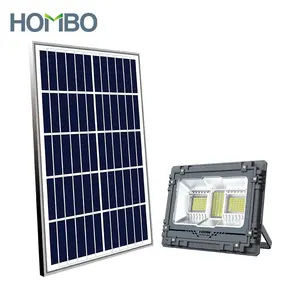 HOMBO High Power Outdoor Lithium Battery 60w 100w 200w 300w 500w 800w LED Solar Flood Lamp