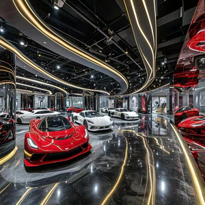 Tùy chỉnh xe Gói phòng xe showroom ánh sáng thiết kế logo rửa xe dẫn ánh sáng hộp mềm phim ánh sáng Hộp - Product Image 4