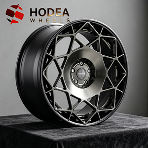Jantes sport forgées HODEA Classic <span class=keywords><strong>Star</strong></span> 17/18/19/20/21/22/23/24 pouces 5 trous, finition noir brillant usiné, jantes sport personnalisées pour voitures - Product Image 3