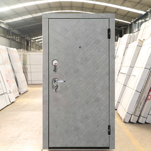 Portes sur mesure russes, anti-explosion et antivol, design géométrique tendance, construisant une <span class=keywords><strong>d</strong></span>éfense de sécurité solide pour les résidences - Product Image 3