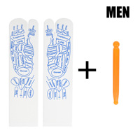 Chaussettes d'acupression de massage réflexologie orteil femmes hommes chaussettes point de pied chaussettes avec bâtons de massage en stock