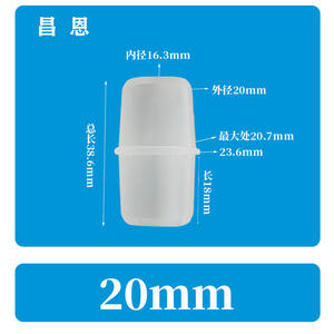 Conector Plano de Plástico de Alta Temperatura Resistente a la Corrosión de 20 mm de Diámetro Igual, Conector Bidireccional de Extremo Plano de 13/16 mm - Product Image 3