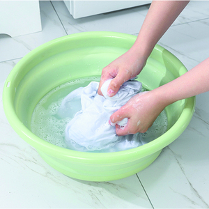 Folding Basin Plastic Washbasin Portable Collapsible Baby Wash Basin Kids Foldable Basin