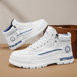 Zapatos informales de moda para hombre 2025, zapatos informales antideslizantes para caminar lento, suela de PVC con cordones, malla transpirable, cuero Artificial - Product Image 3